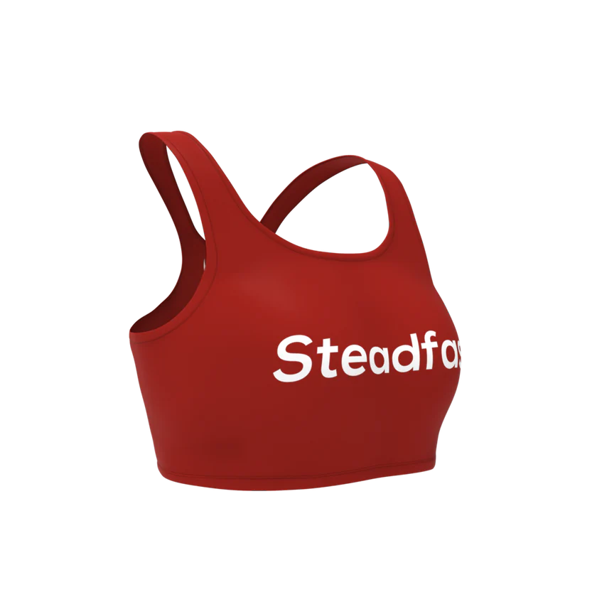 Steadfast Maroon Crop Top Leggings Set
