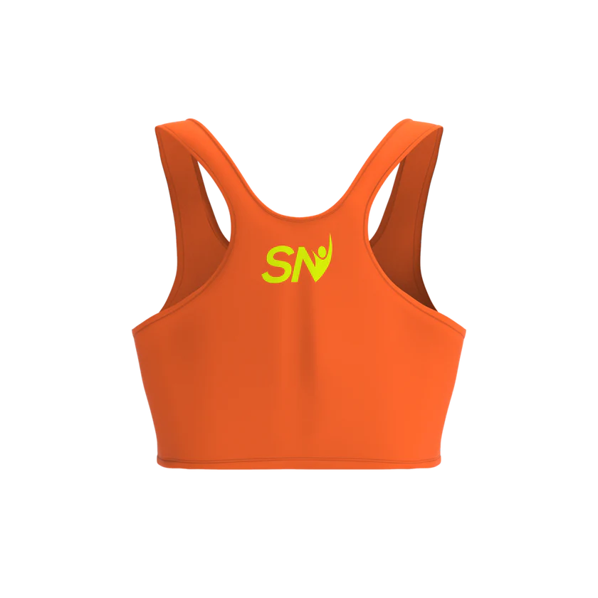 Steadfast Orange Crop Top Leggings Set