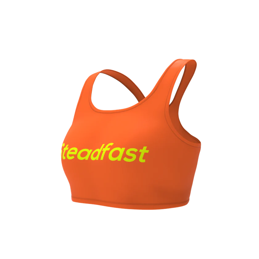 Steadfast Orange Crop Top Leggings Set