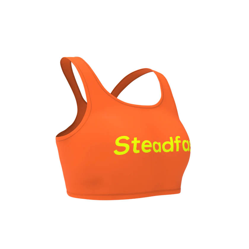 Steadfast Orange Crop Top Leggings Set