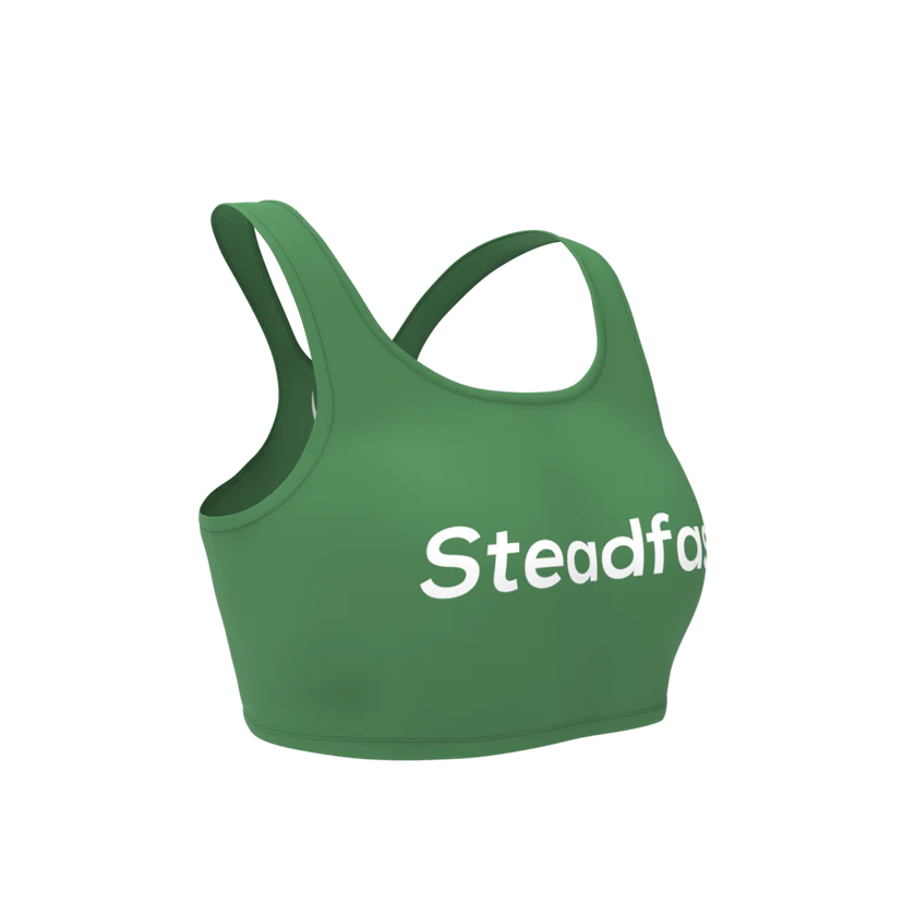 Steadfast Light Green Crop Top Leggings Set